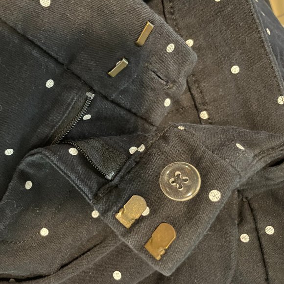 Old Navy Pixie Mid-rise Polka Dot Jeans - size 12 - Picture 2 of 6